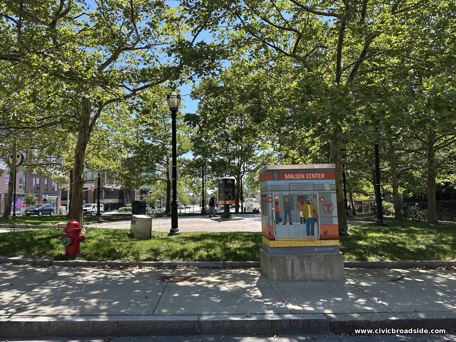 Malden Center MBTA station entrance