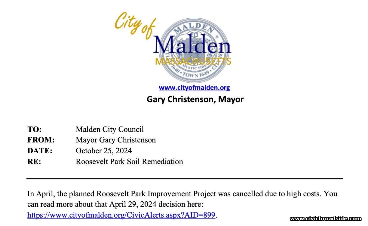 Mayor Christenson's letterhead