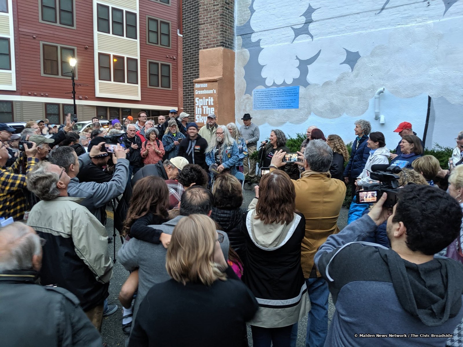 Greenbaum and Melanson with a large turnout