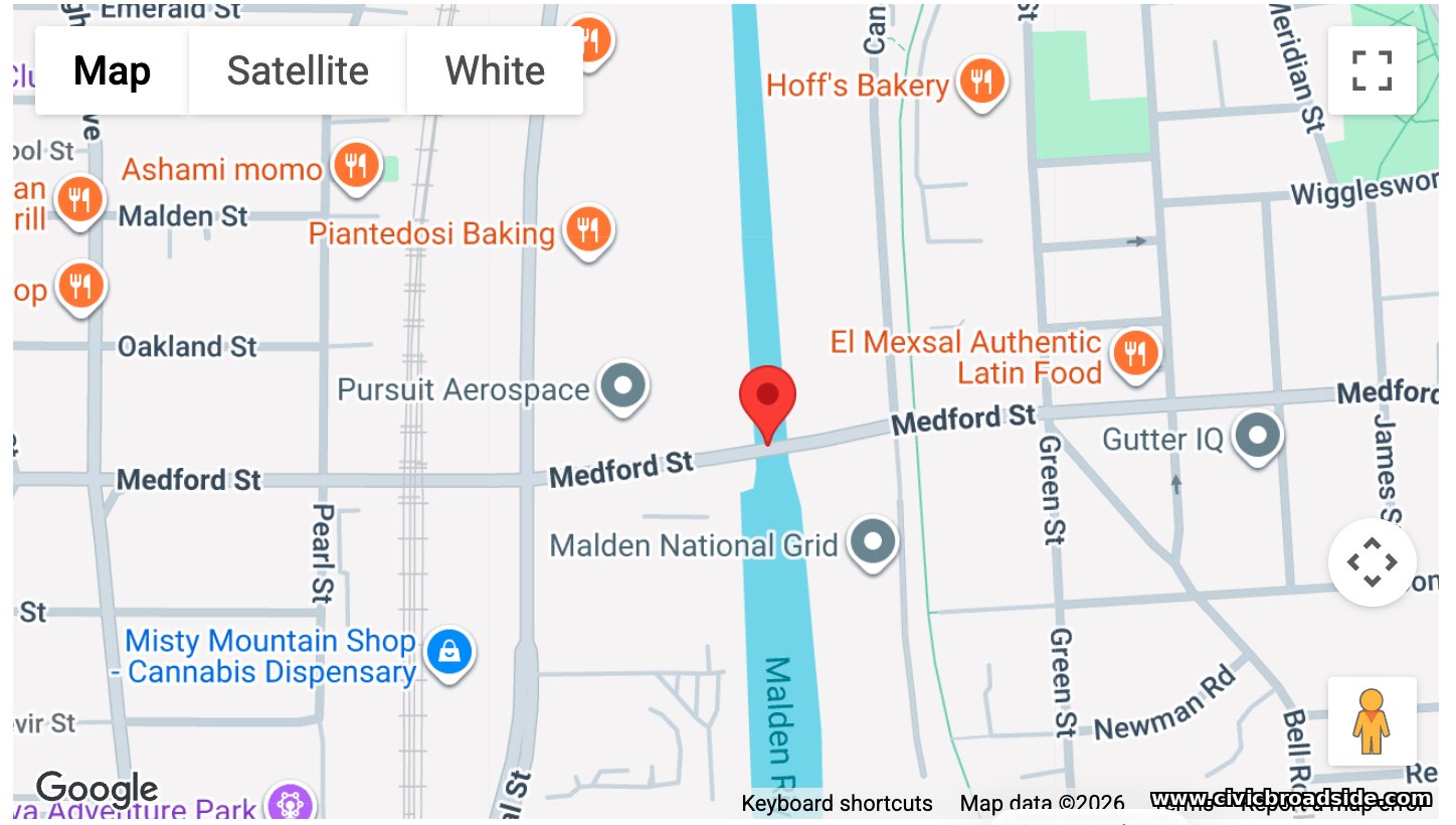Medford Street, map view