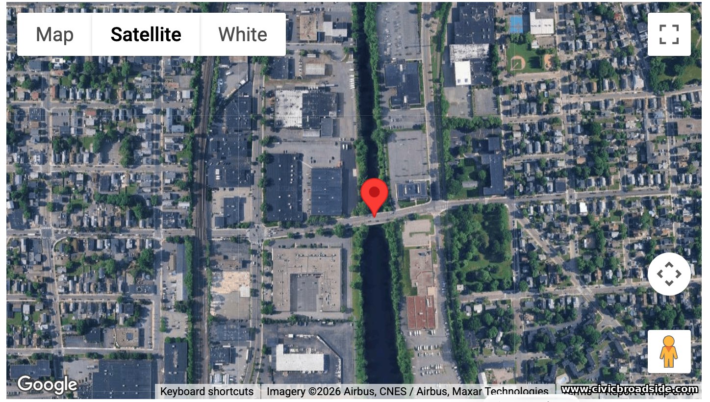 Medford Street, satellite view