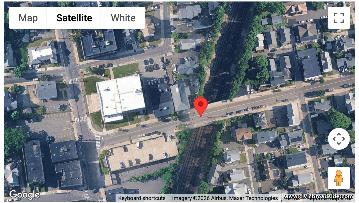 Mountain Ave, satellite view
