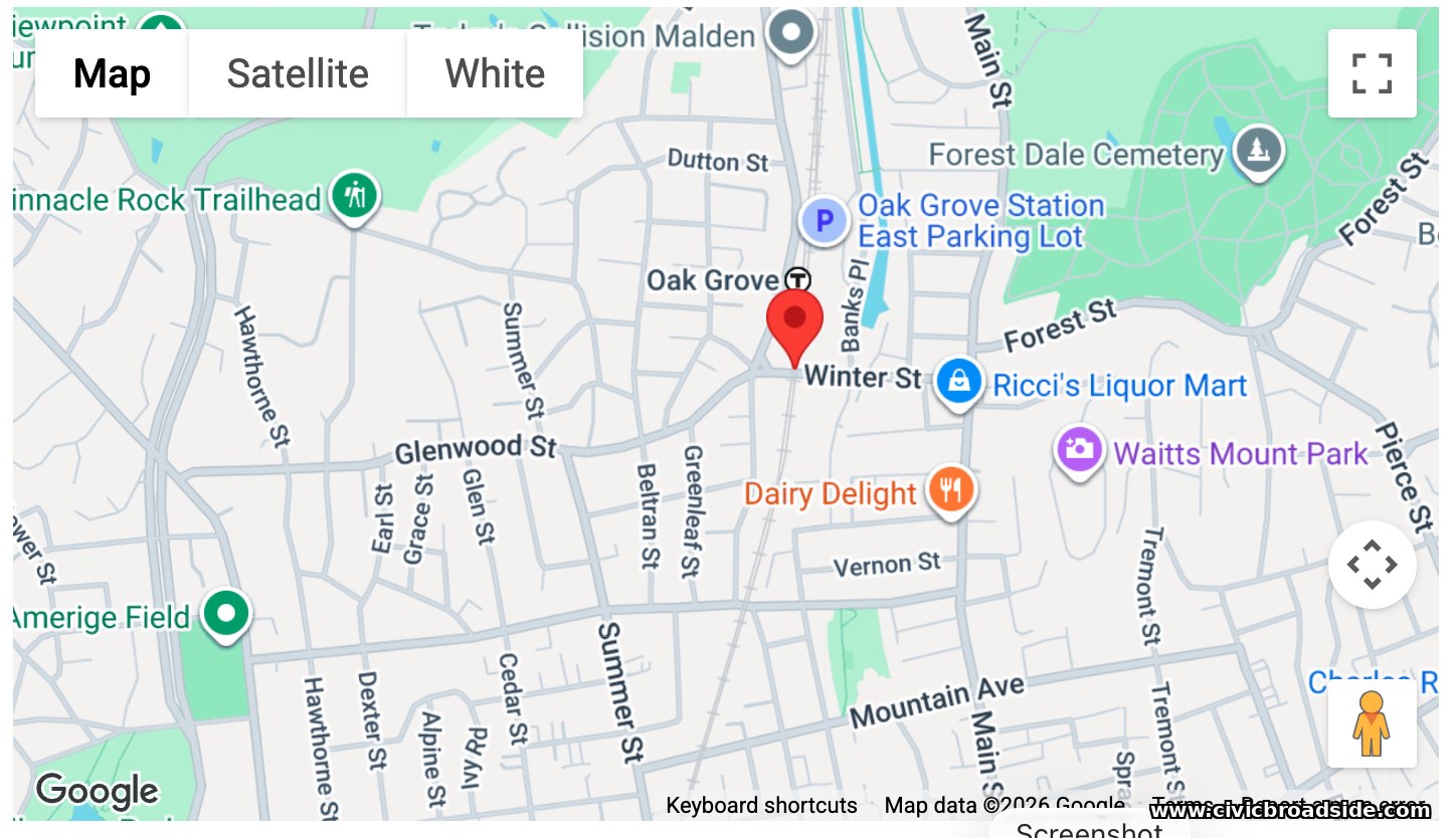Winter Street, map view