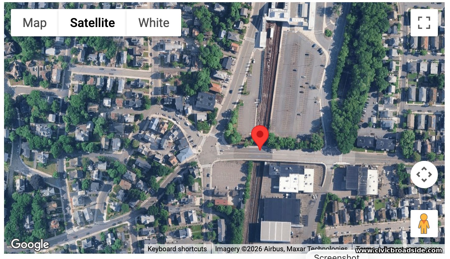 Winter Street, satellite view