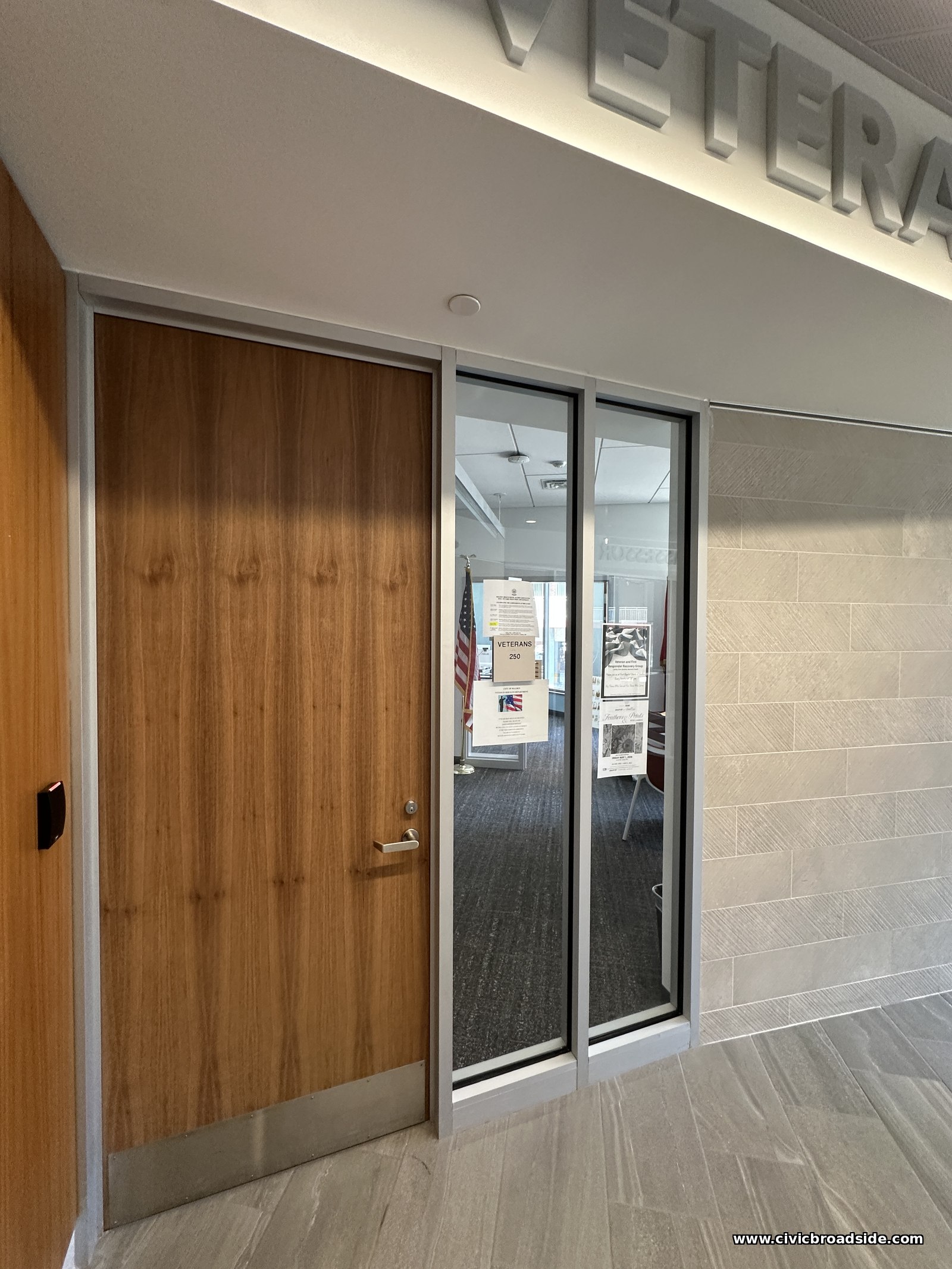 The Veterans Services office, Room 250, at Malden City Hall